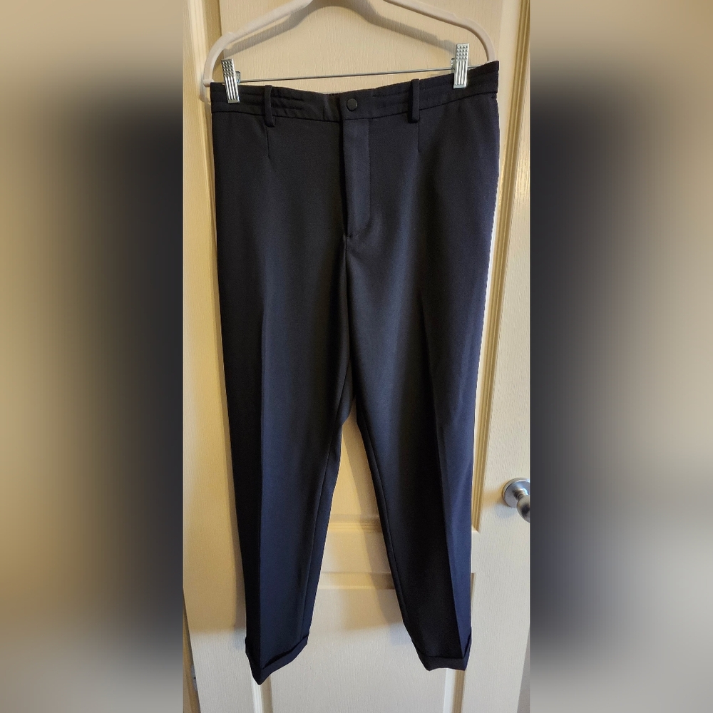 ZARA Black Cuffed Trousers | Pants. Women's Size Medium | 31-32 🖤